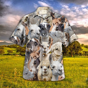 Llama Herd Hawaiian Shirt