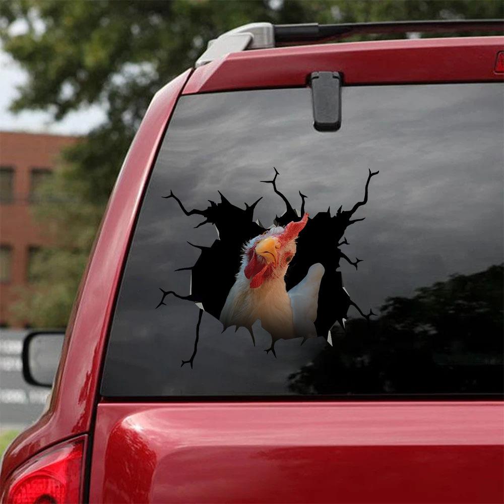 CHICKEN CRACK STICKER POULTRY LOVER 16