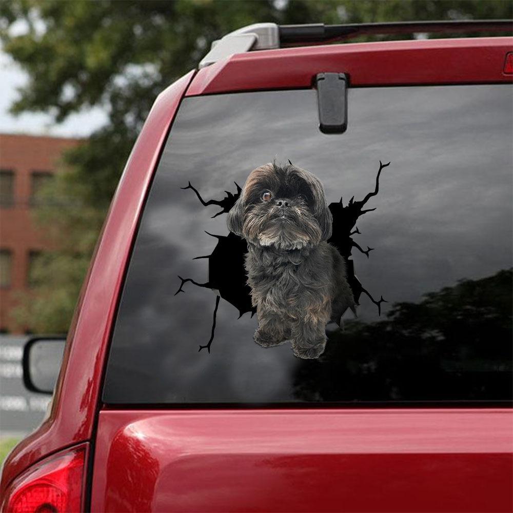SHIH TZU CRACK STICKER 19