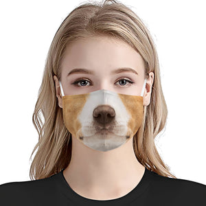 Jack Russell Terrier Face EZ01 Face Mask