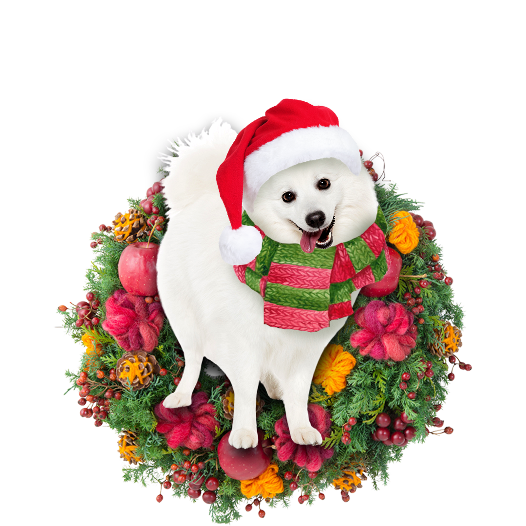 Japanese Spitz Christmas Ornament