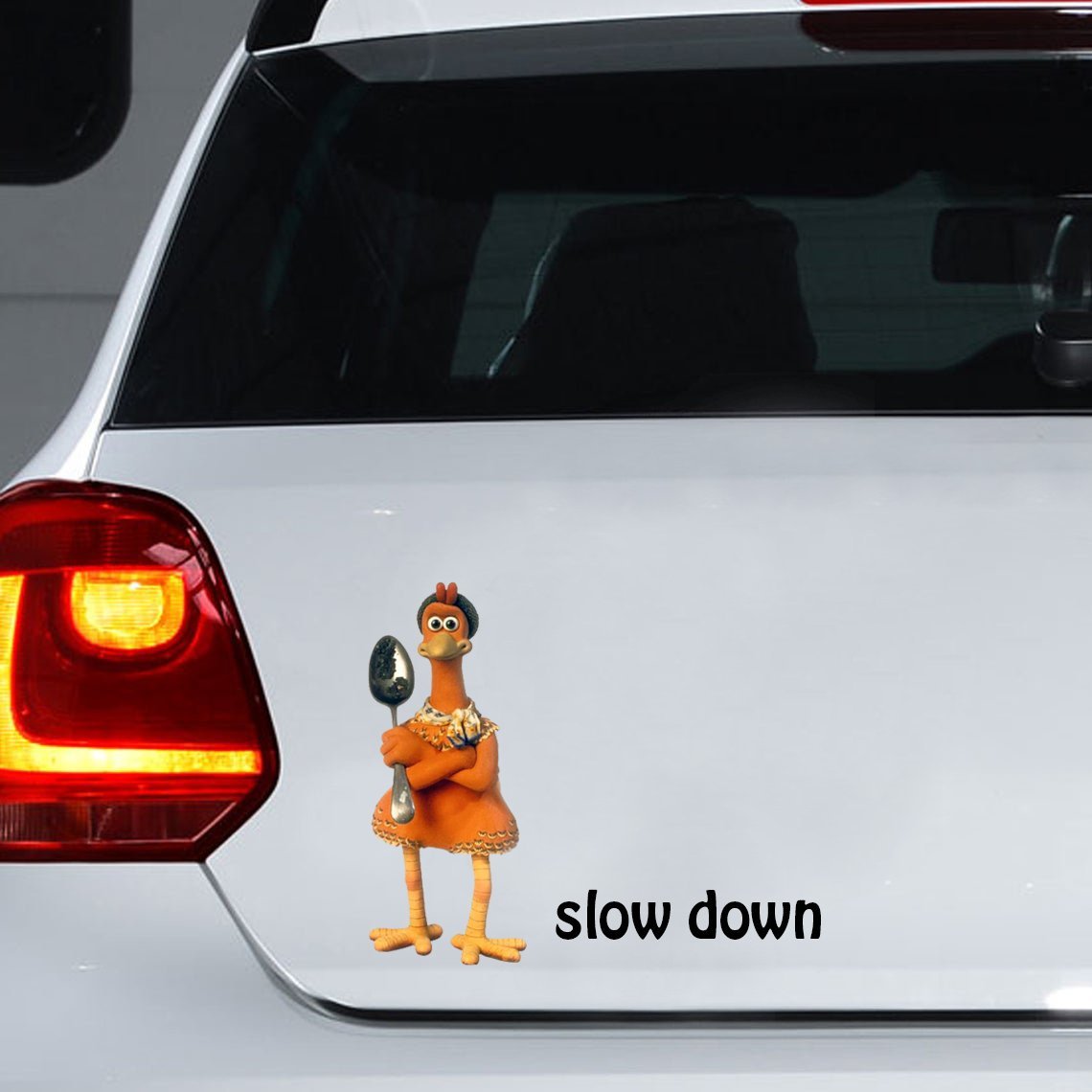 Chicken Run Car Sticker