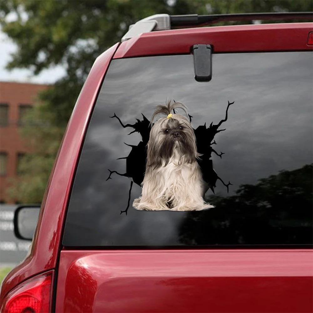 LHASA APSO CRACK CAR STICKER 3