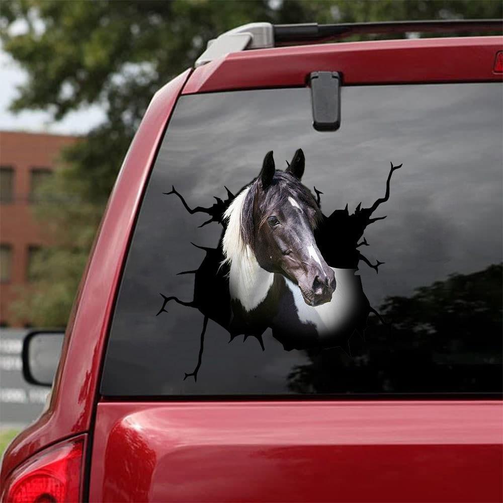 PAINT HORSE CRACK CAR STICKER CATTLE LOVER 1