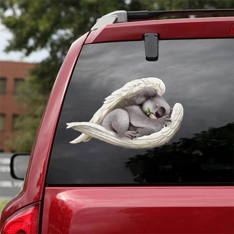 Koala-sleeping angel CAR STICKER