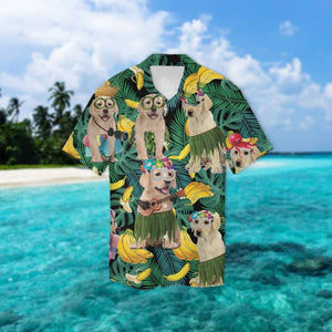 Labrador Summer Leaves Hawaiian Shirt 2