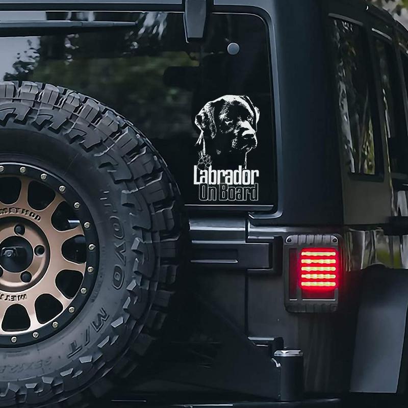 Labrado1 on Board-Car Window Sticker-Dog Sign Decal