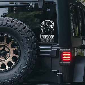 Labrado1 on Board-Car Window Sticker-Dog Sign Decal
