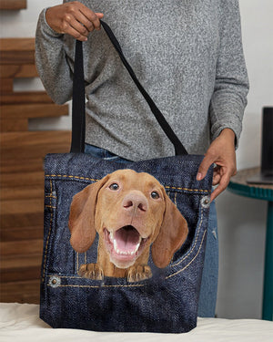 Ln  Vizsla-Dark Denim-Cloth Tote Bag