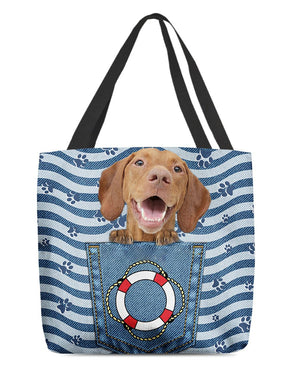 ln 2 Vizsla On Board-Cloth Tote Bag