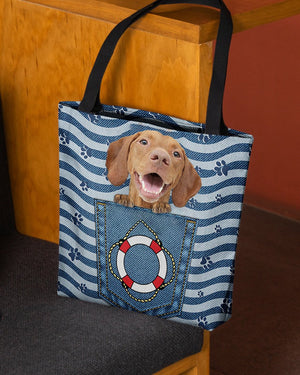 ln 2 Vizsla On Board-Cloth Tote Bag