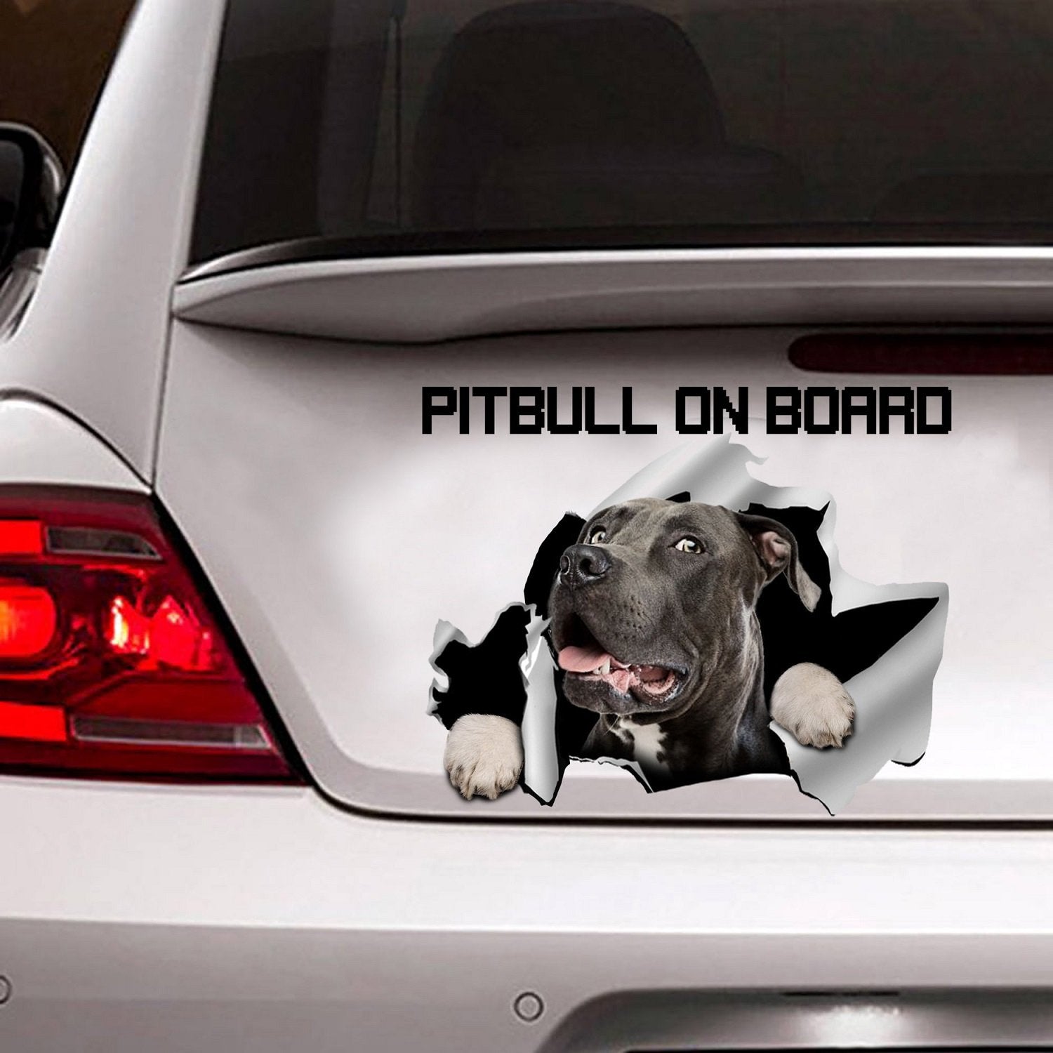 Pitbull On Board Sticker