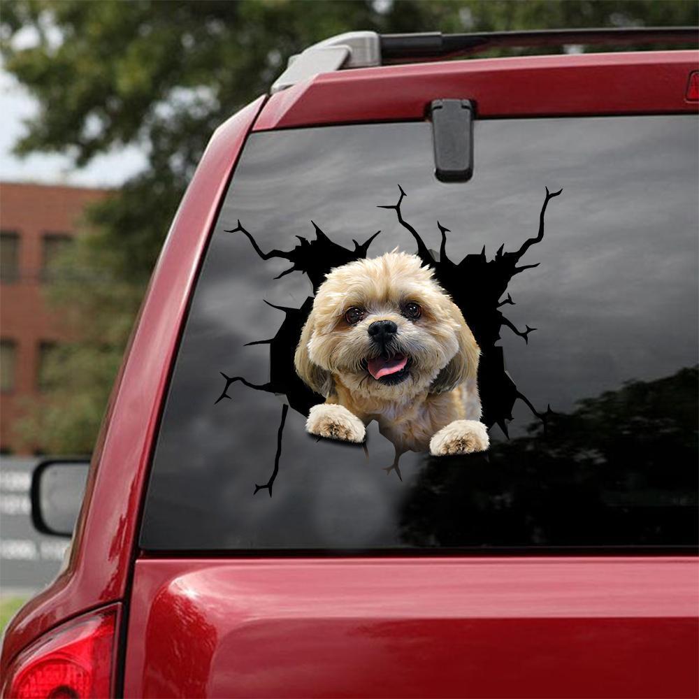 SHIH TZU CRACK STICKER 17