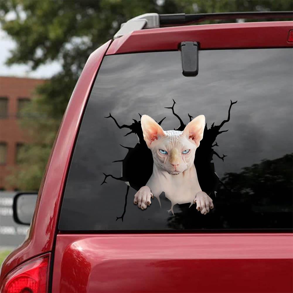 SPHYNX CAT STICKER CATS LOVER