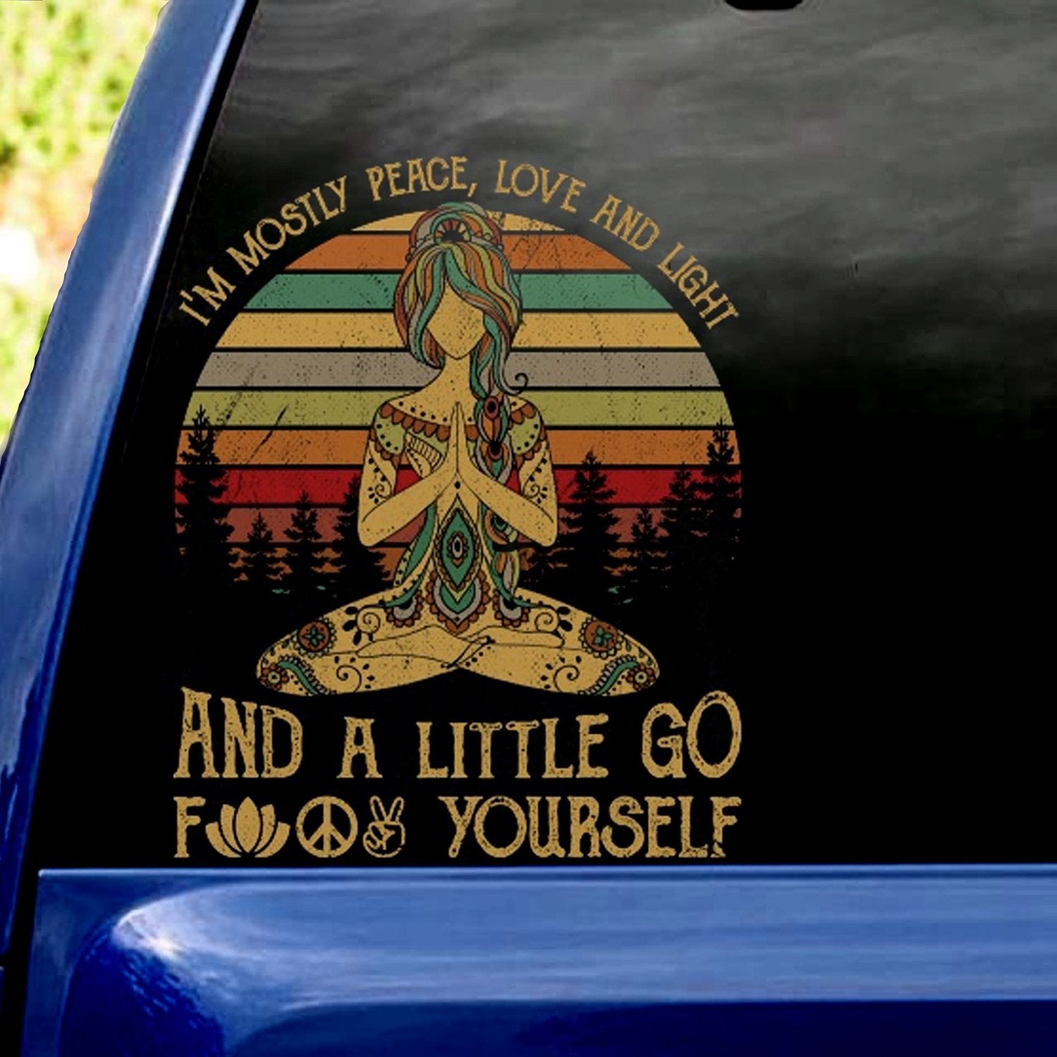 MEDITATION CAR STICKER