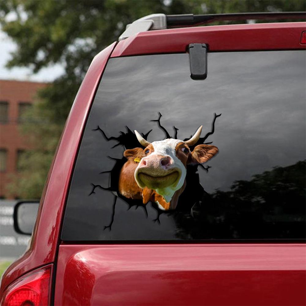 COW CRACK STICKER CATTLE LOVER 1