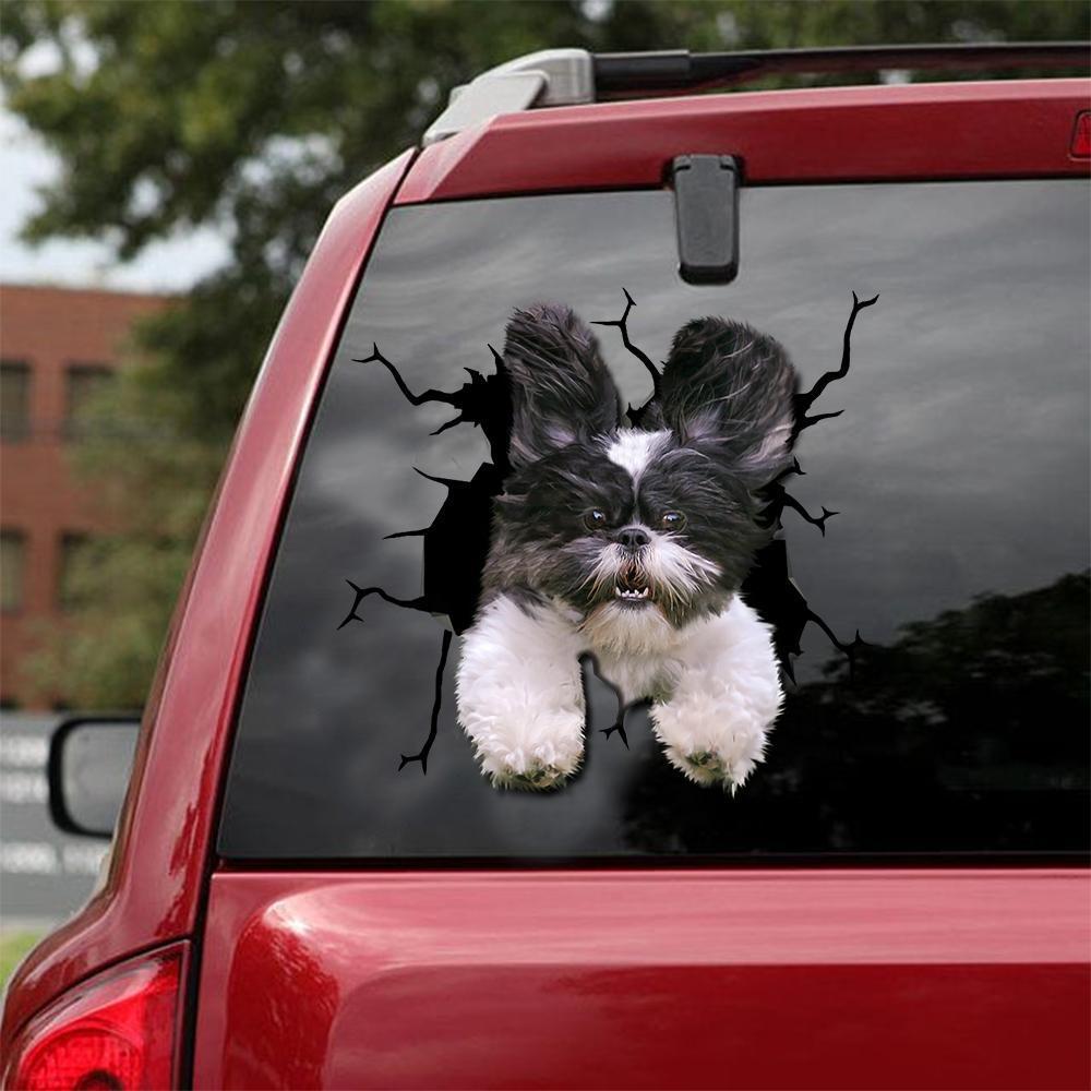 FUNNY SHIH TZU STICKER 9