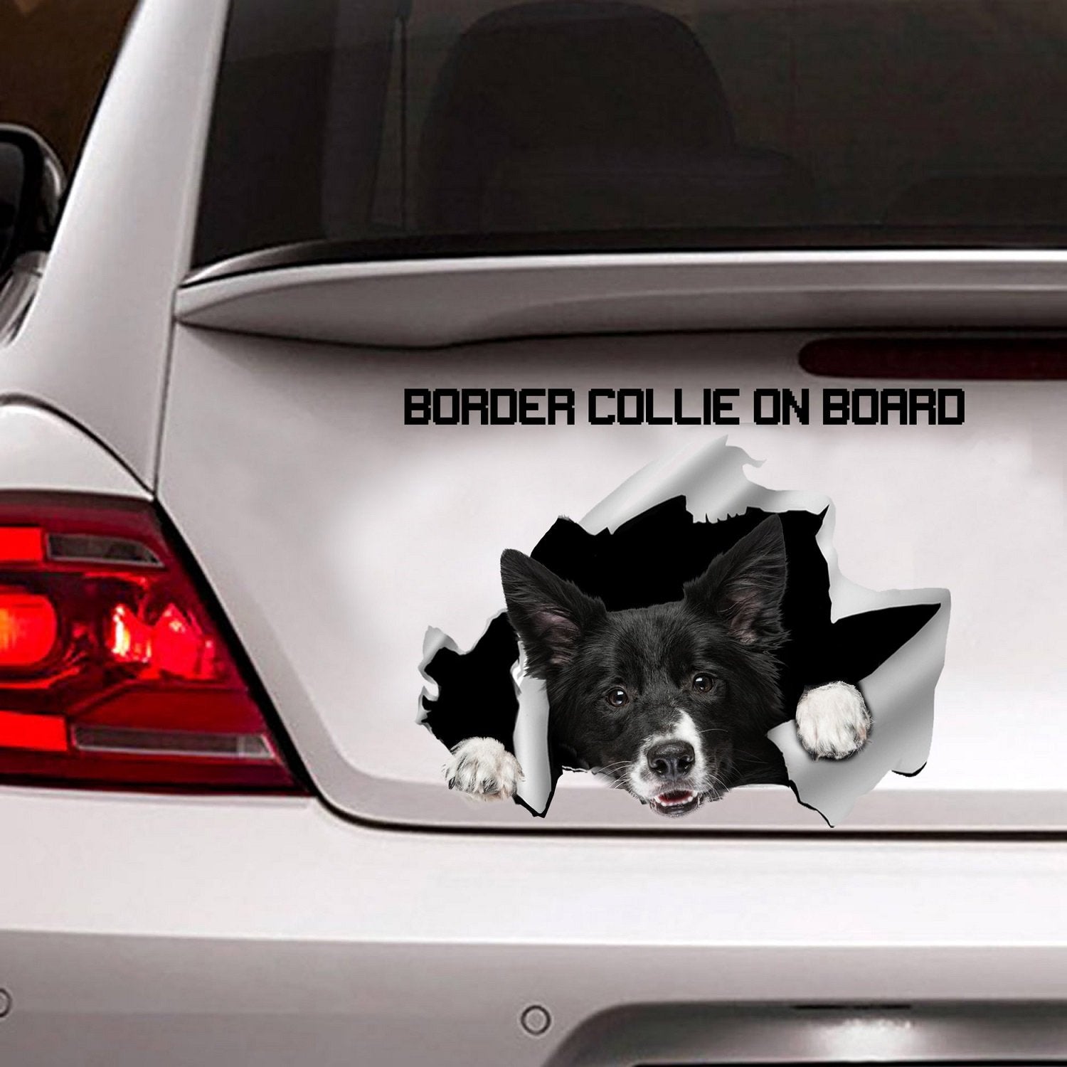 Border Collie On Board Sticker