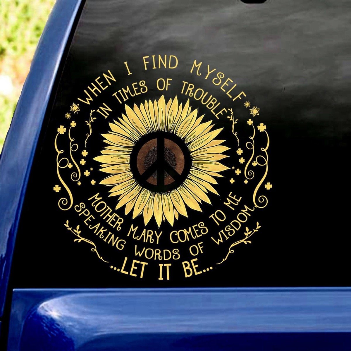 Mother Mary Car Sticker