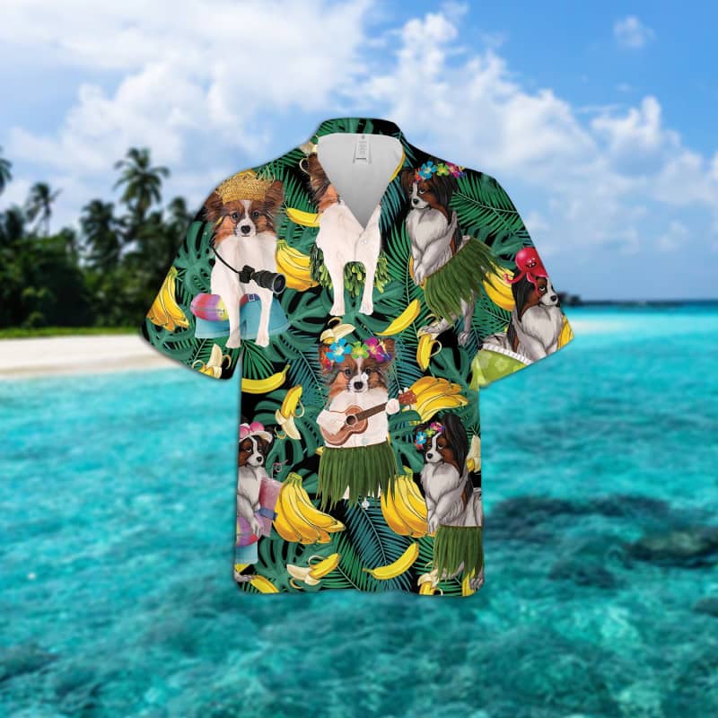 Papillon Summer Leaves Hawaiian Shirt 2
