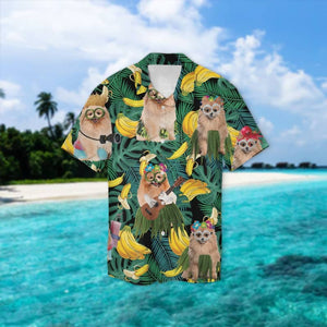 Pomeranian Leaves Hawaiian Shirt 2