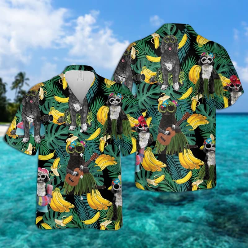 Portuguese Water Summer Leaves Hawaiian Shirt 2