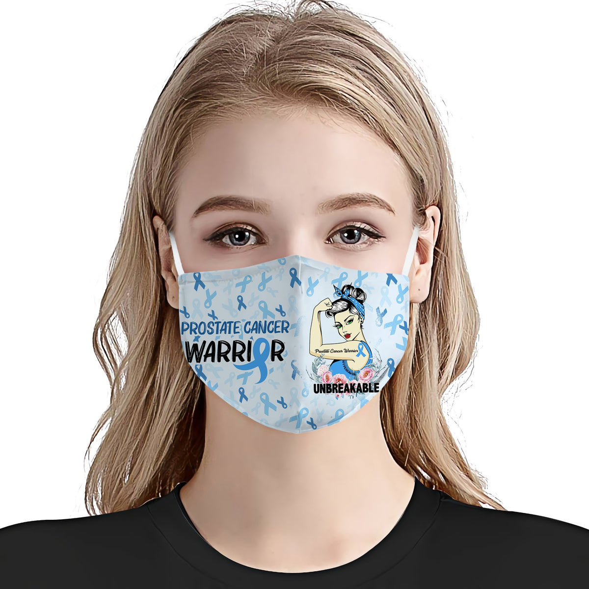 Prostate Cancer Awareness Unbreakable EZ01 Face Mask
