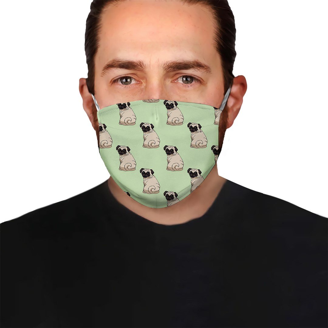 Pug Dog Pattern EZ08 0504 Face Mask