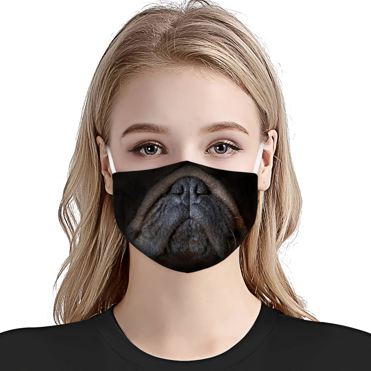 Pug Face EZ01 Face Mask