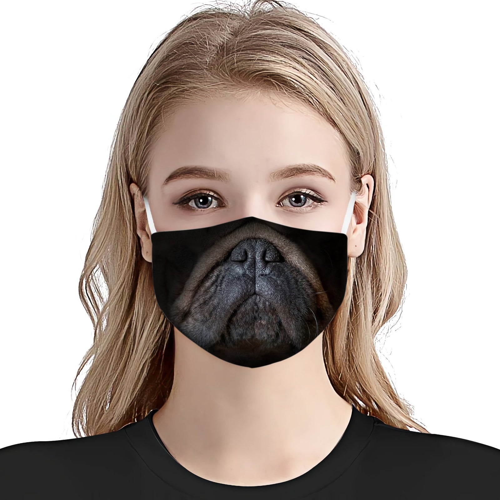 Pug Face EZ01 Face Mask
