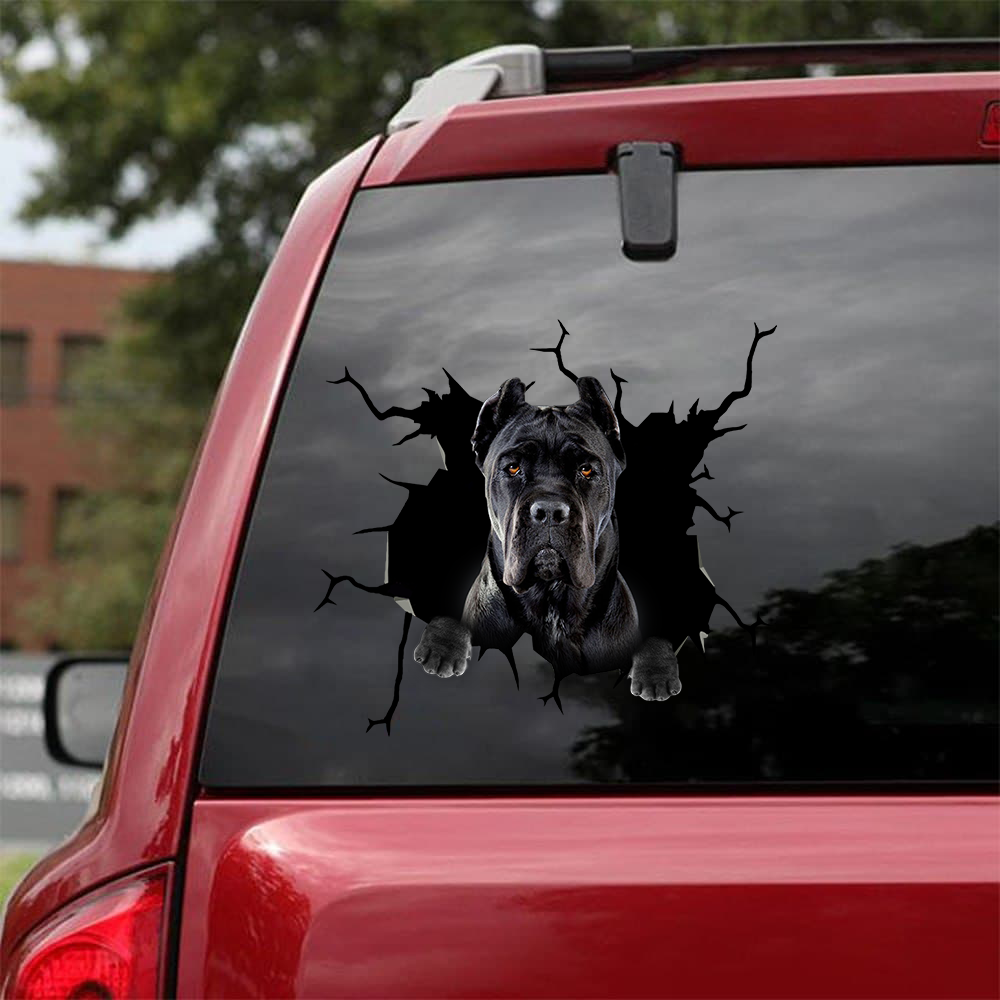Cane Corso Crack Car Sticker, Toilet Sticker, Fridge Sticker 12