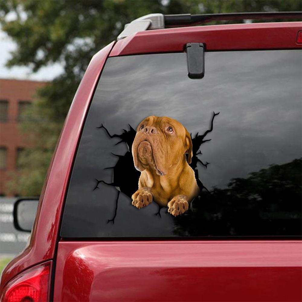 French Mastiff Crack Car Sticker, Toilet Sticker, Fridge Sticker 8