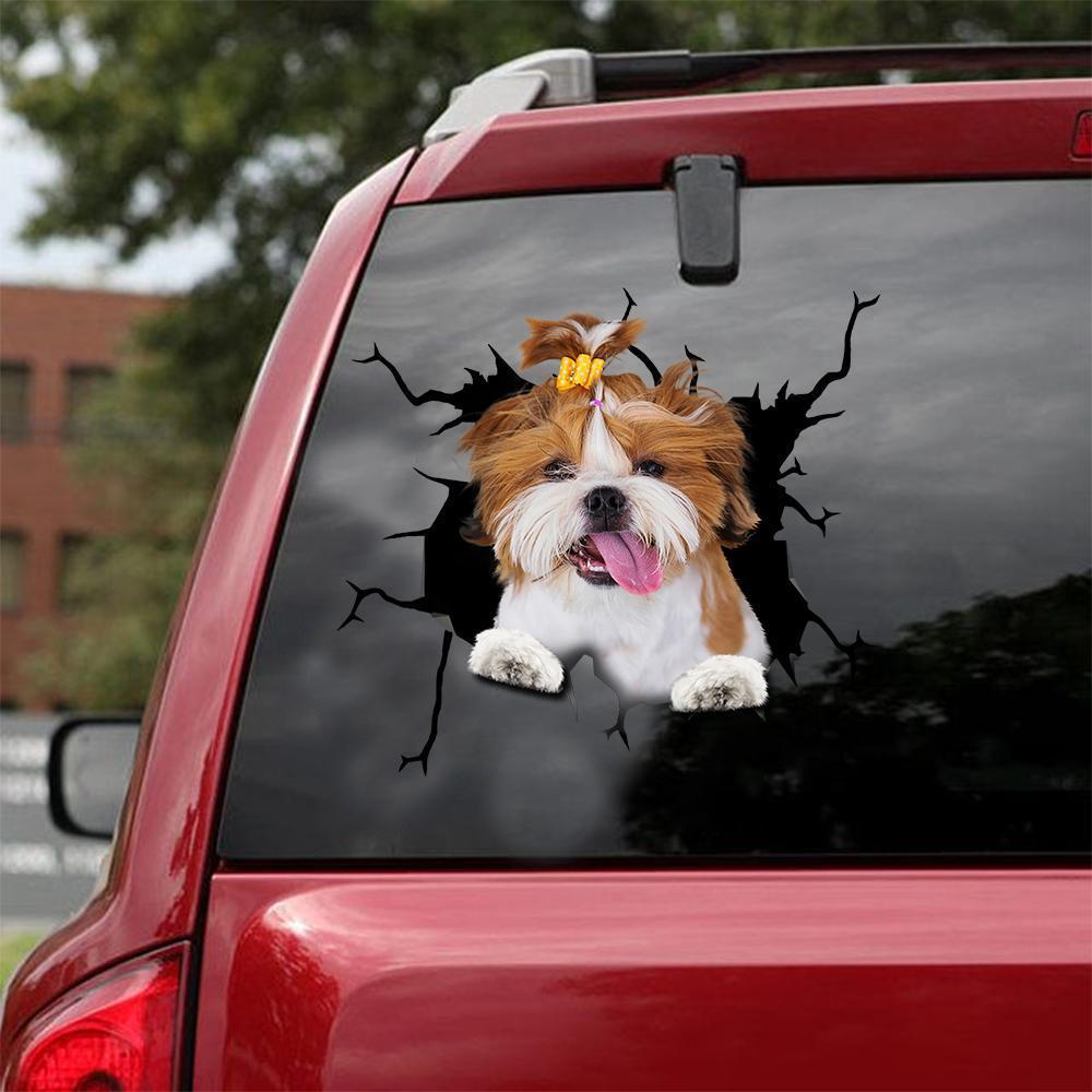 FUNNY SHIH TZU STICKER 10
