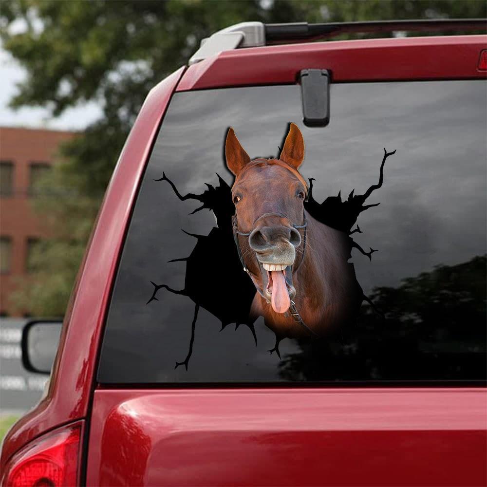 Horse Crack Car Sticker Cattle Lover (38)