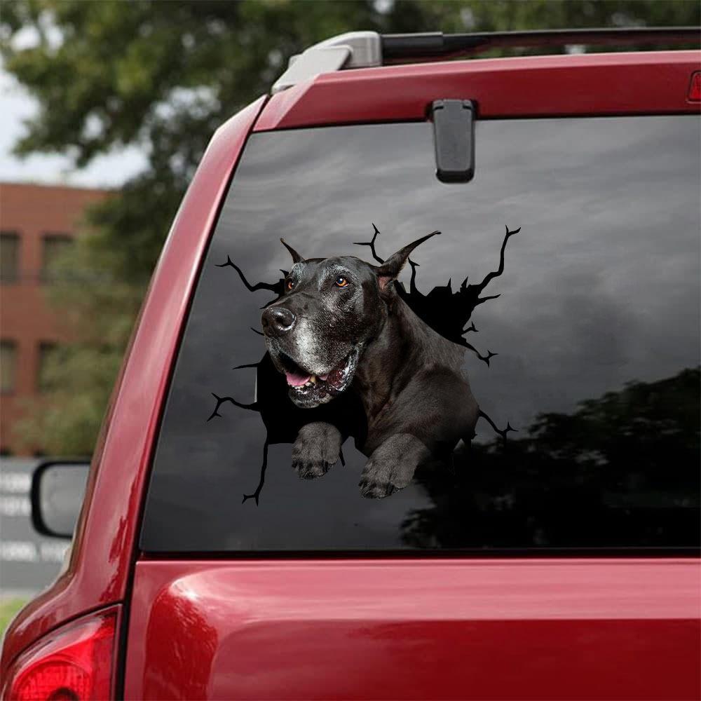 Great Dane Crack Sticker Dogs Lover 12