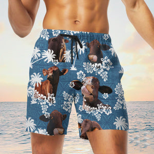 santa gertrudis Blue Tribal Shorts