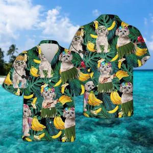 Shih Tzu Summer Leaves Hawaiian Shirt 2