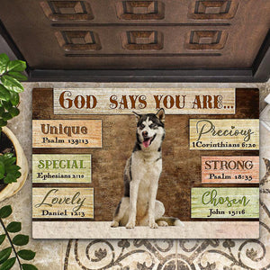 Siberian  Husky2 God Says You Are Doormat