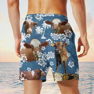 simmental Blue Tribal Shorts