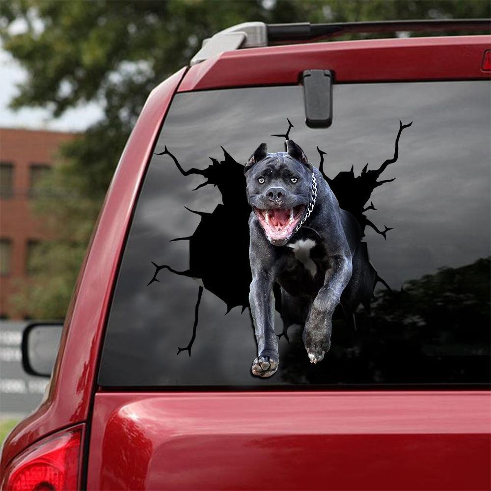 Cane Corso Crack Car Sticker, Toilet Sticker, Fridge Sticker 10