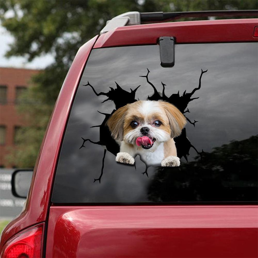 SHIH TZU CRACK STICKER 16