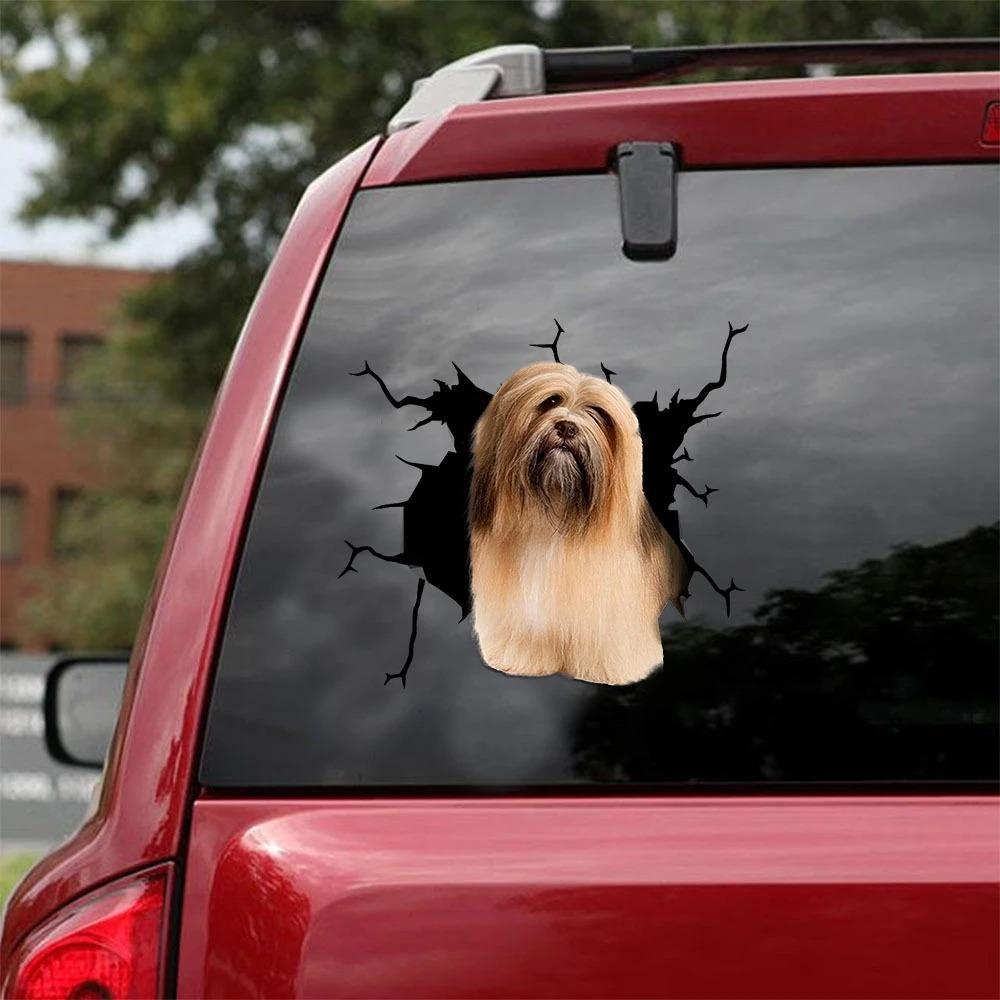 LHASA APSO CRACK CAR STICKER 4