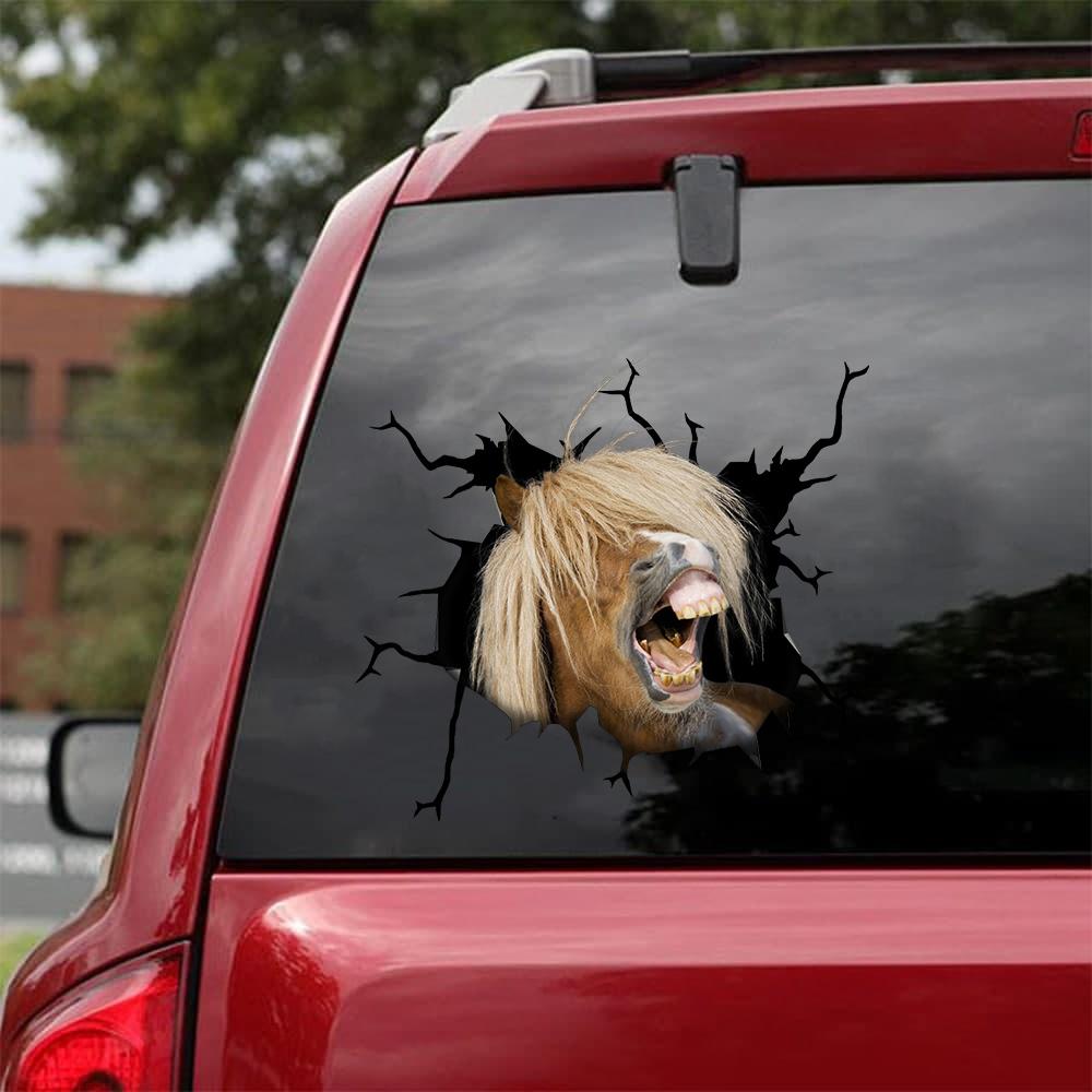 PONY HORSE CRACK STICKER CATTLE LOVER