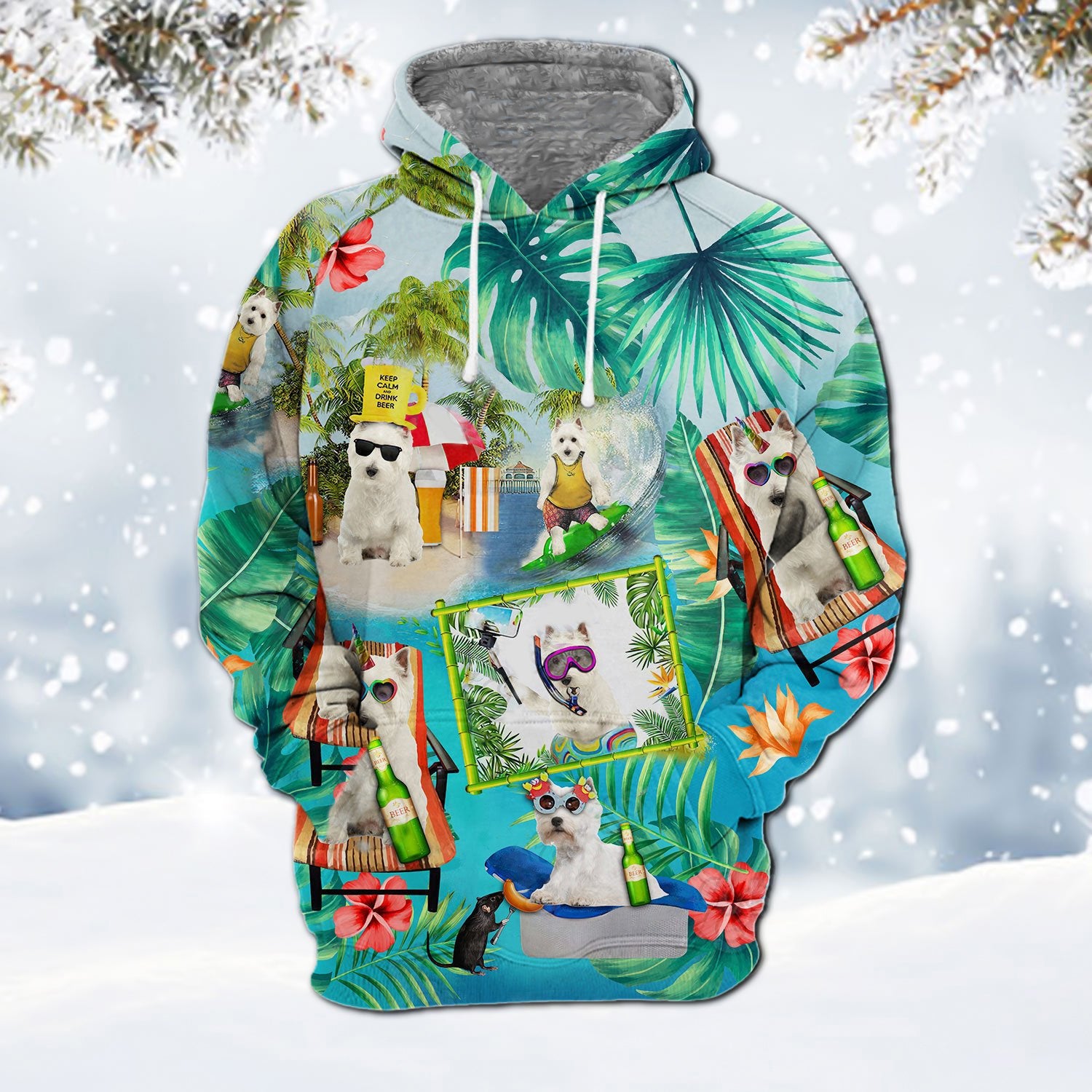 west highland white terrier 1-Surfing Hoodie