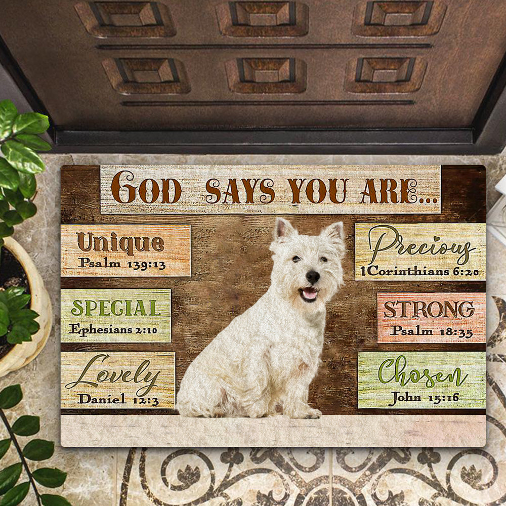 West  Highland  White  Terrier God Says You Are Doormat