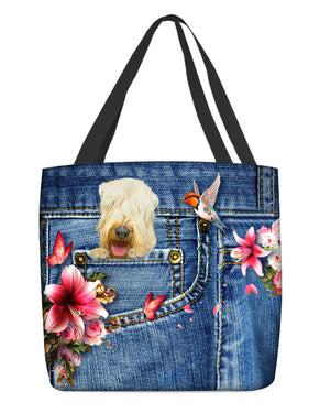 Wheaten terrier-Lily Cloth Tote Bag