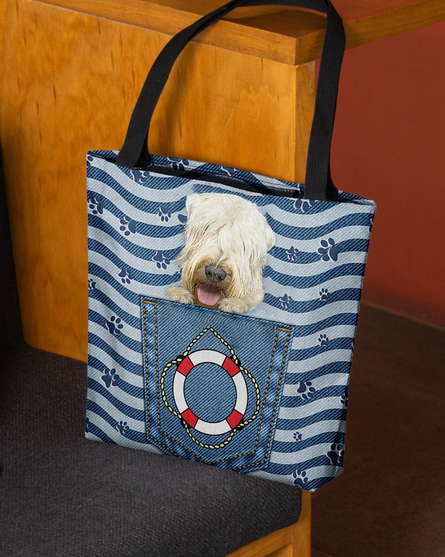 wheaten terrier On Board-Cloth Tote Bag