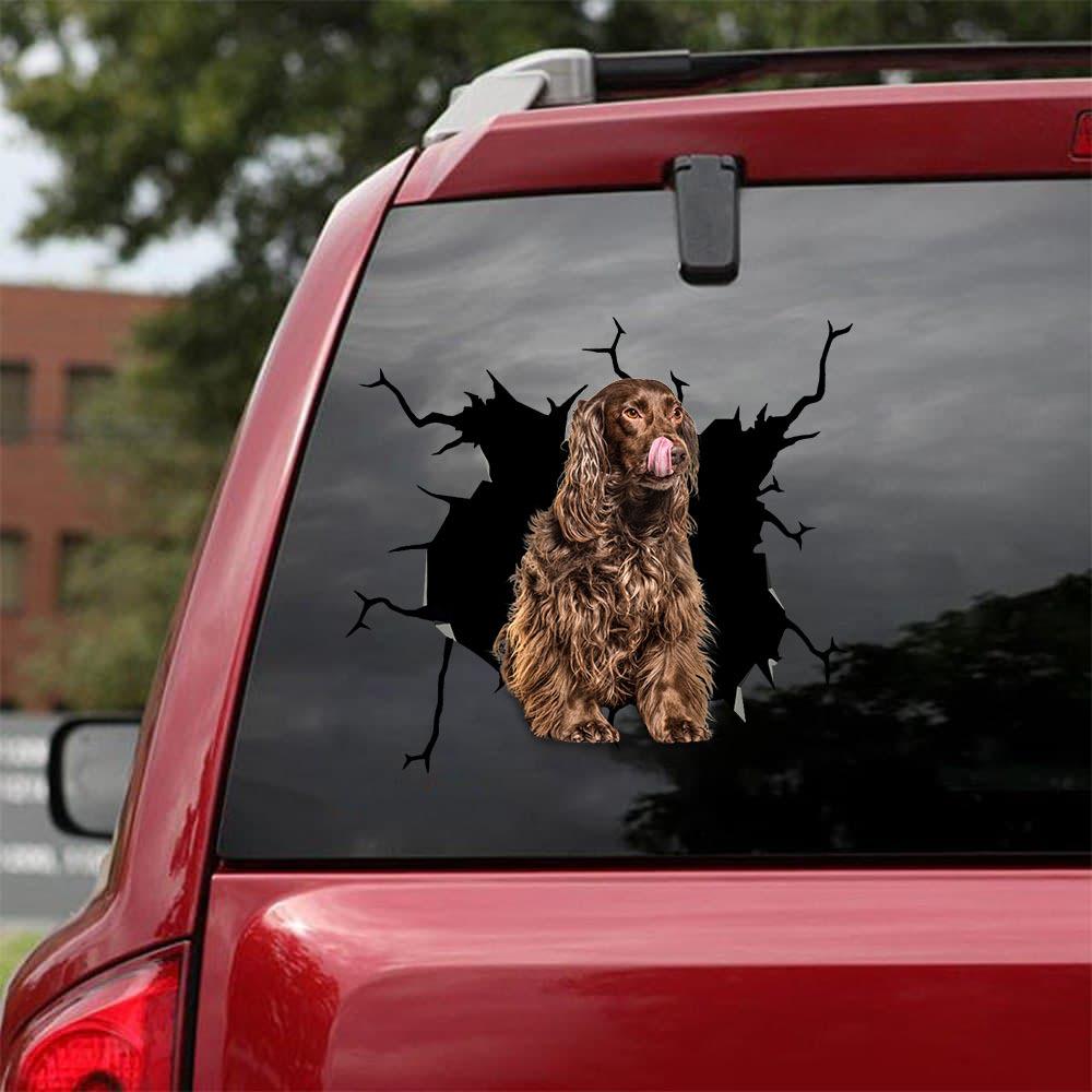 Cocker Spaniel Crack Car Sticker, Toilet Sticker, Fridge Sticker 15