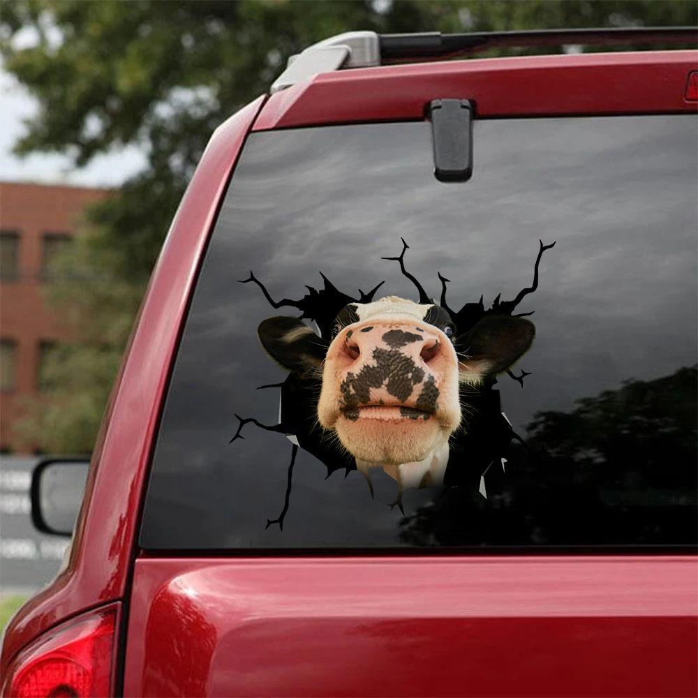 DAIRY COW CRACK STICKER CATTLE LOVER 3