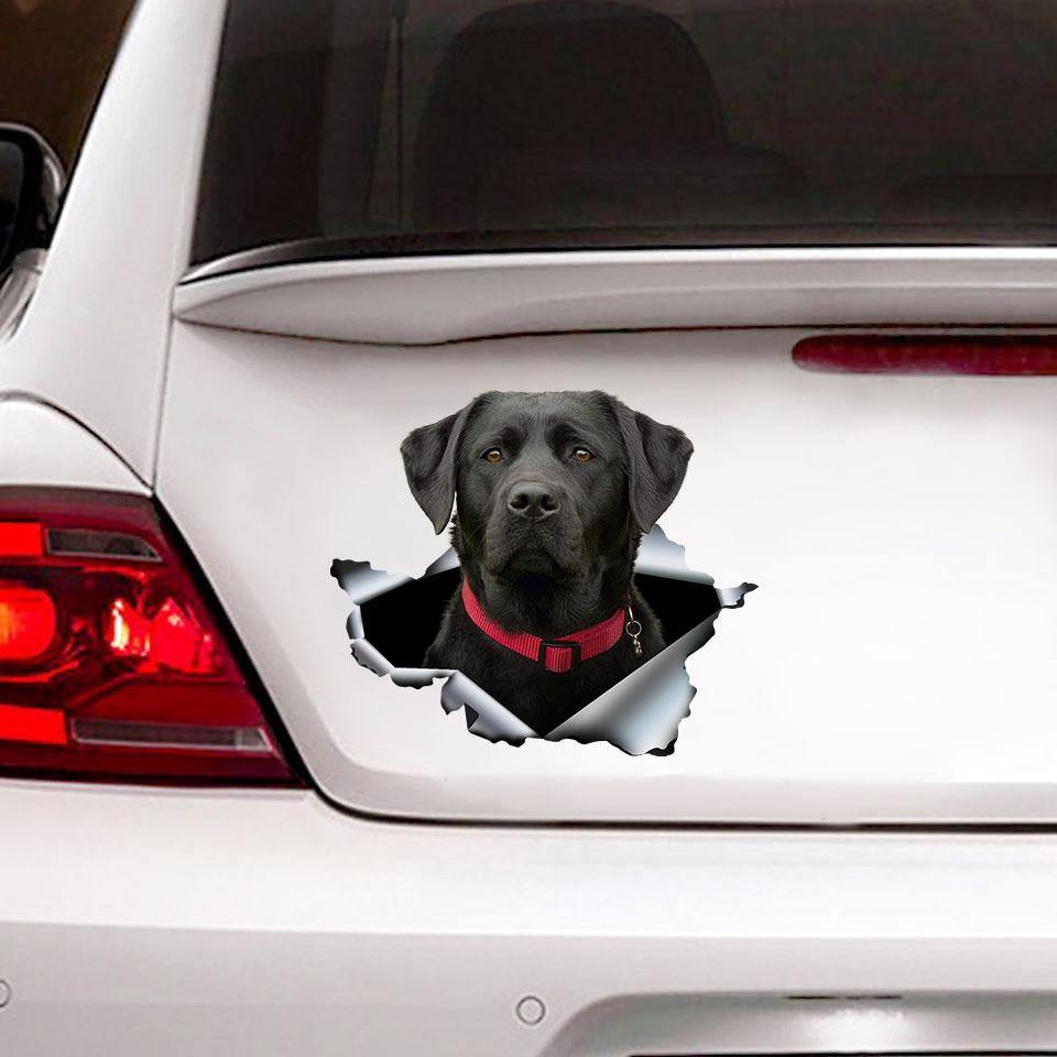 FUNNY LABRADOR CAR STICKER LOVER